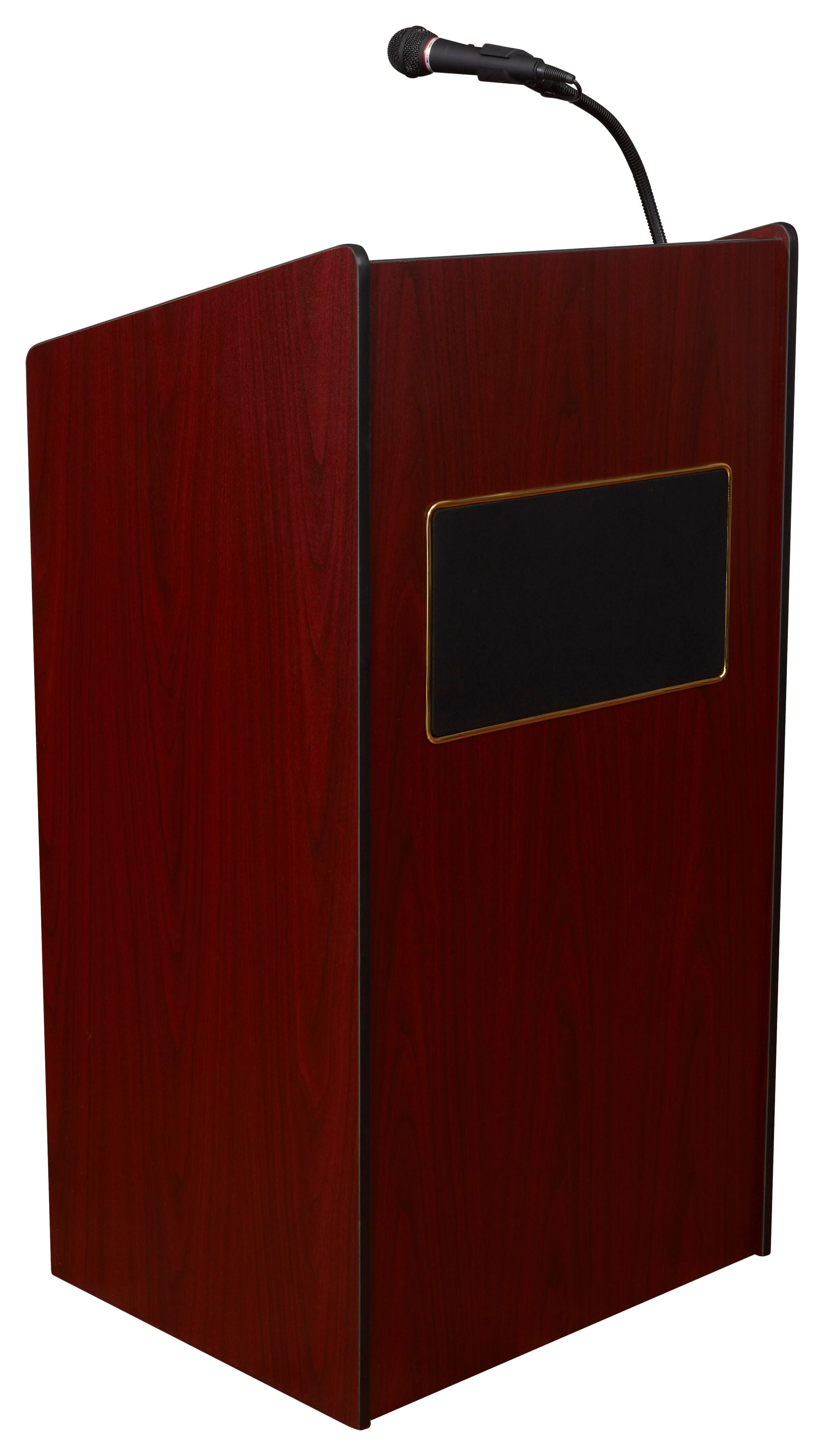 Oklahoma Sound Aristocrat Full Floor Lectern with Sound, 25 x 20 x 46 Inches 4001883